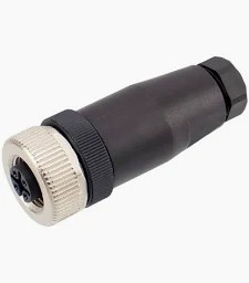 Conector Armable M12 8P Hembra recto