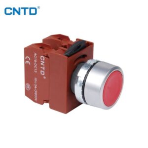 Pulsador 22mm Rojo C2PNF/1B-R